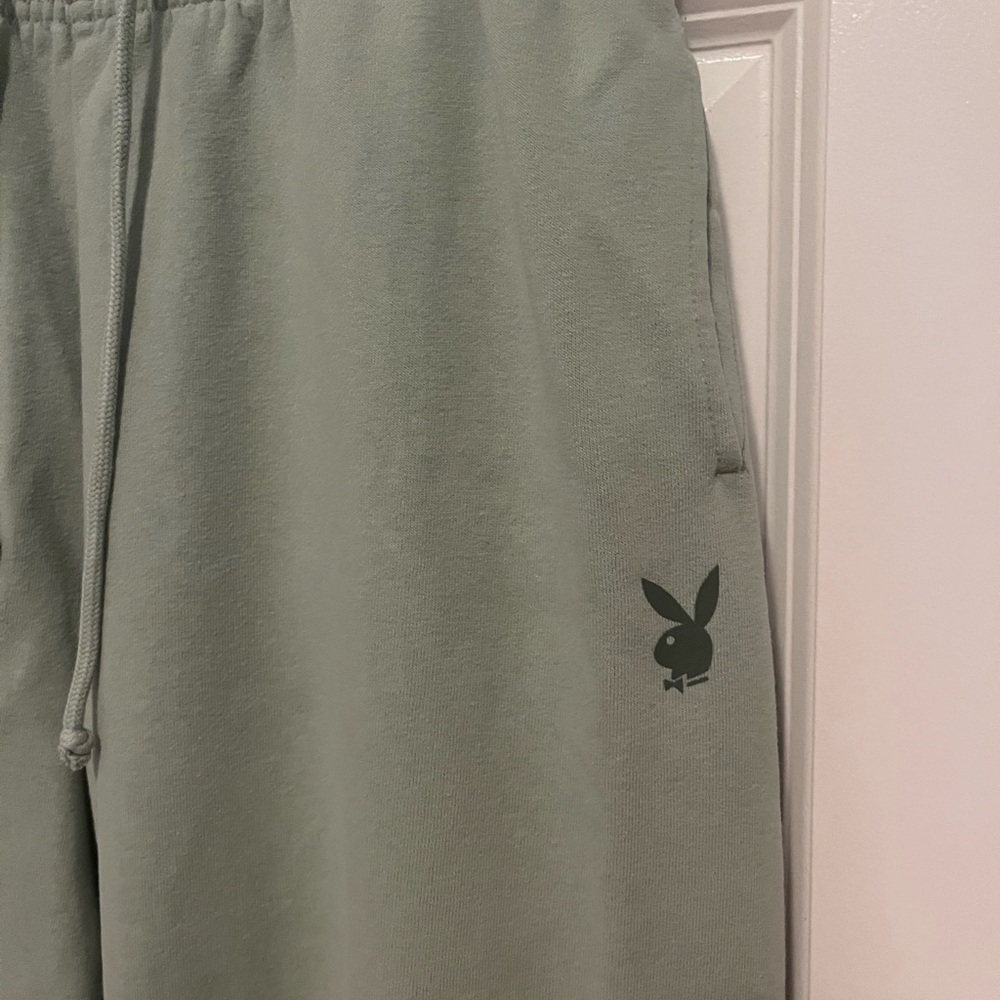 green playboy sweatpants from pacsun - Picture 2 of 3